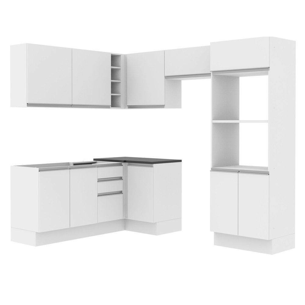 Cozinha Completa Madesa 100 Mdf Acordes Glamy De Canto Sem Tampo E Pia Colombo