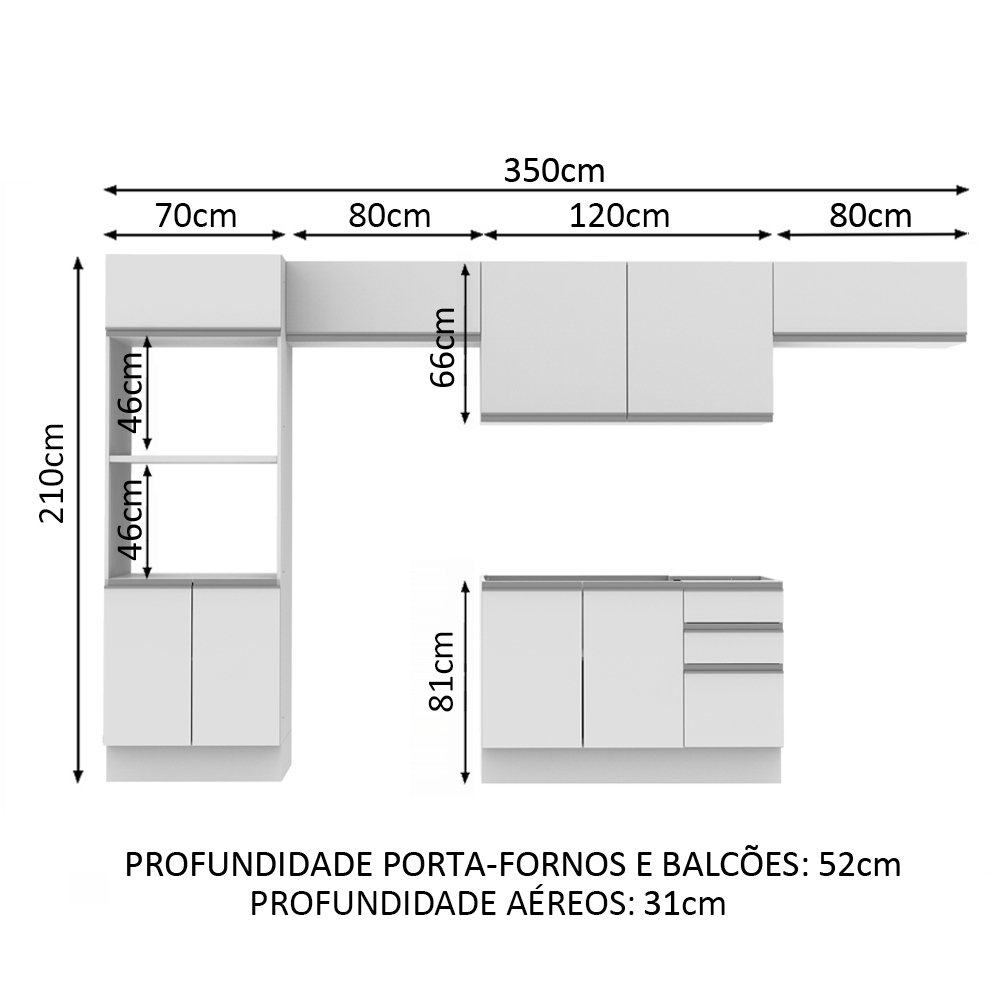 Cozinha Completa Madesa 100 Mdf Acordes Glamy Com Armario E Balcao Colombo