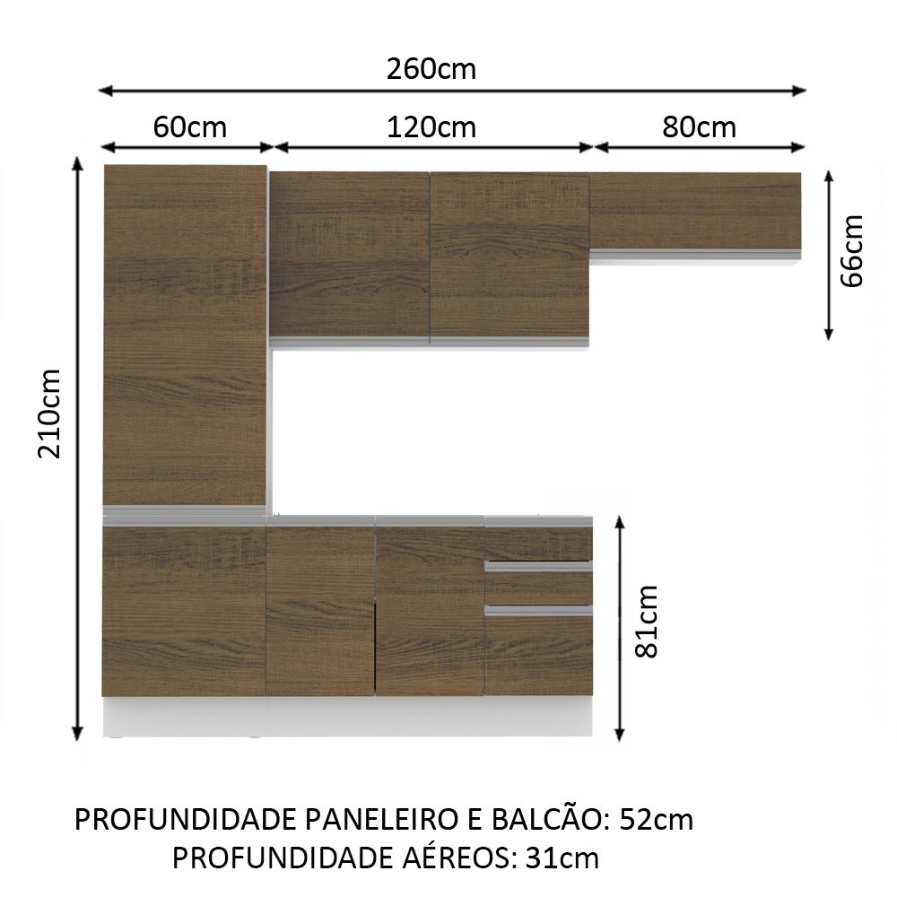 Cozinha Compacta Madesa 100 Mdf Acordes Glamy Com Armario E Balcao Colombo