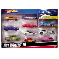 Hot Wheels Pacote Presente com 10 Carrinhos Sortidos - Mattel