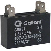 Capacitor CBB61 Gallant 1,5MF +-5% 400VAC GCP15S00A-PT400
