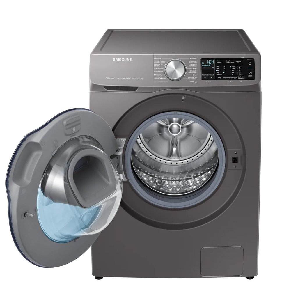 lavadora e secadora samsung 10 2 kg inox