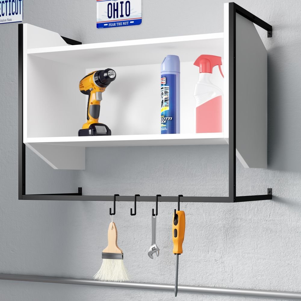 Kit 02 Armarios Aereos Com Suporte Metalico E Ganchos Soul Be Mobiliario Colombo