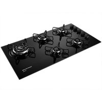 Cooktop a Gás Brastemp 5 Queimadores Ative Quadrichama Vidro - BDD85AEUNA
