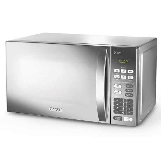 Micro-ondas Consul 20 Litros Inox Espelhado, com Função Descongelar