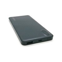Power Bank Bateria Portátil para Celular de 10.000mAh com Display LED Indicador de Carga Exbom PB-M81Slim Preto