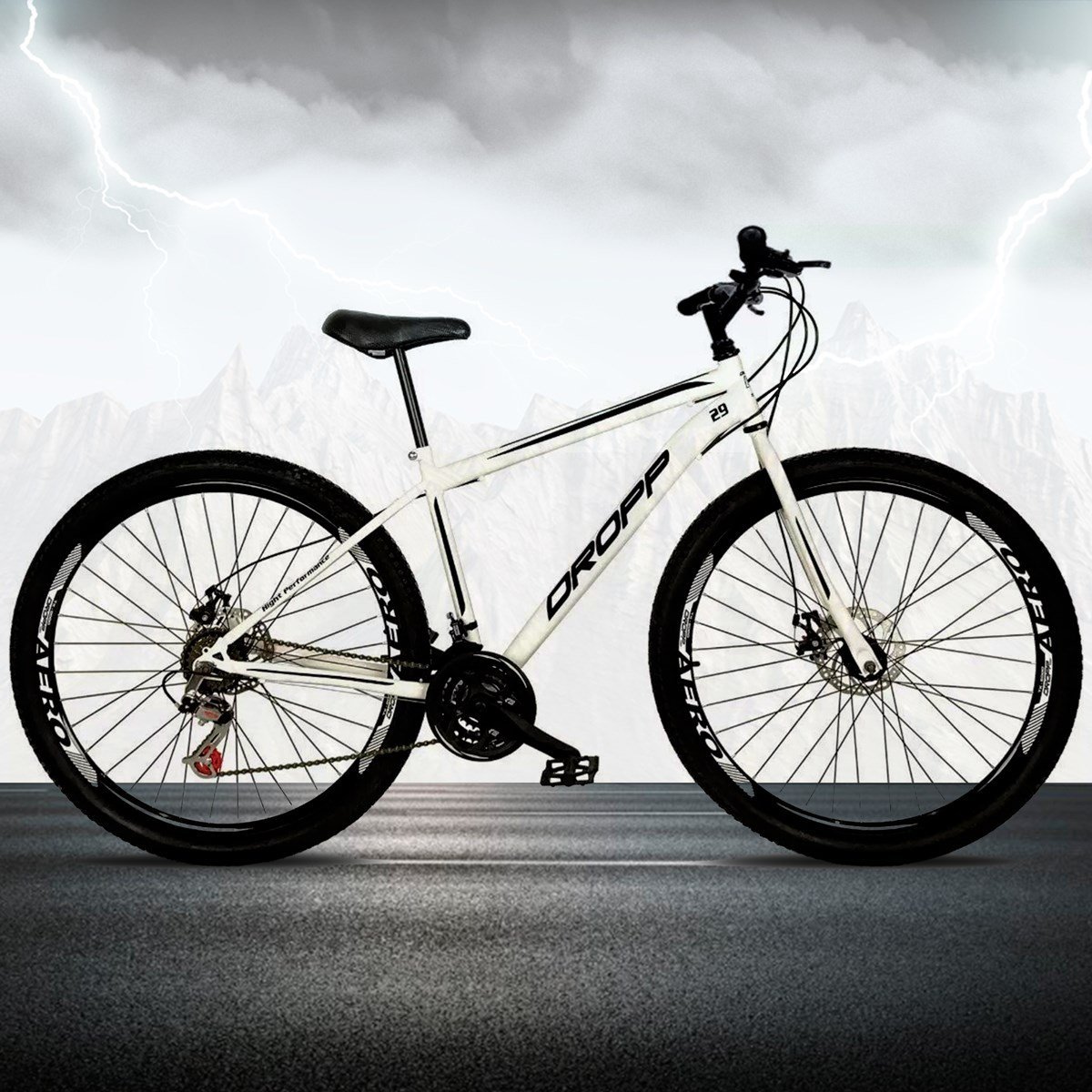 Bicicleta Aro 29 Quadro 19 Aco 21 Marchas Freio A Disco Mecanico