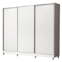 Guarda Roupa Casal Madesa Royale 100% MDF 3 Portas de Correr com Pés