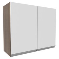 Armário de Cozinha Aéreo 80 cm 2 Portas Rustic/Preto Glamy Madesa