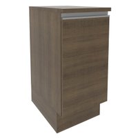 Balcão Armário de Cozinha 35 cm 1 Porta Rustic/Branco Glamy Madesa