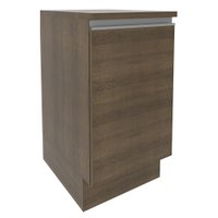 Balcão Armário de Cozinha 40 cm 1 Porta Rustic/Branco Glamy Madesa
