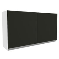 Armário de Cozinha Aéreo 120 cm 2 Portas Rustic/Preto Glamy Madesa