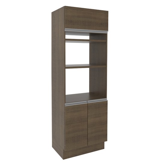 Torre Quente Armário de Cozinha 70 cm 3 Portas Rustic Glamy Madesa