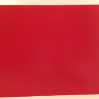 Tabua de Corte Lisa em Polietileno - Vermelha - 33 x 25