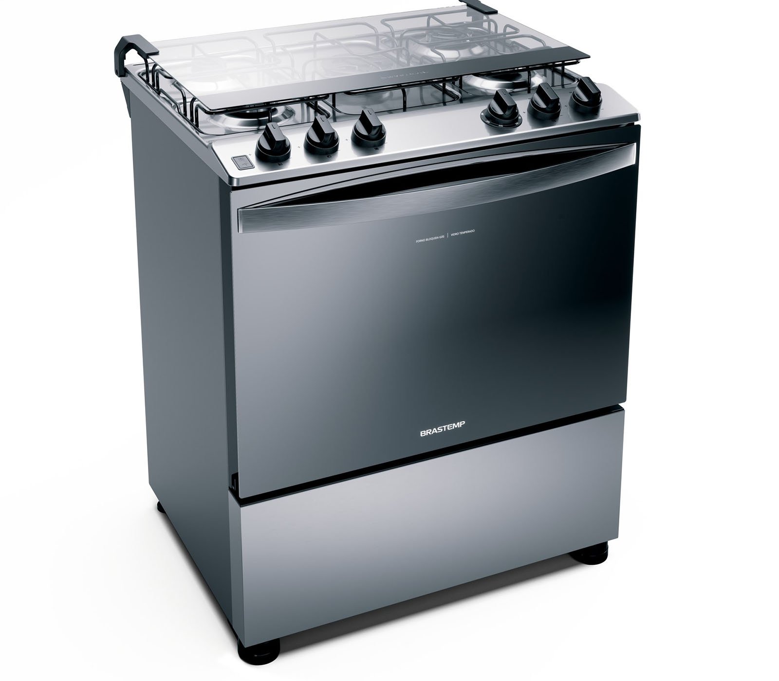 Fogão Brastemp 5 Bocas Inox com Turbo Chama BFS5ECR