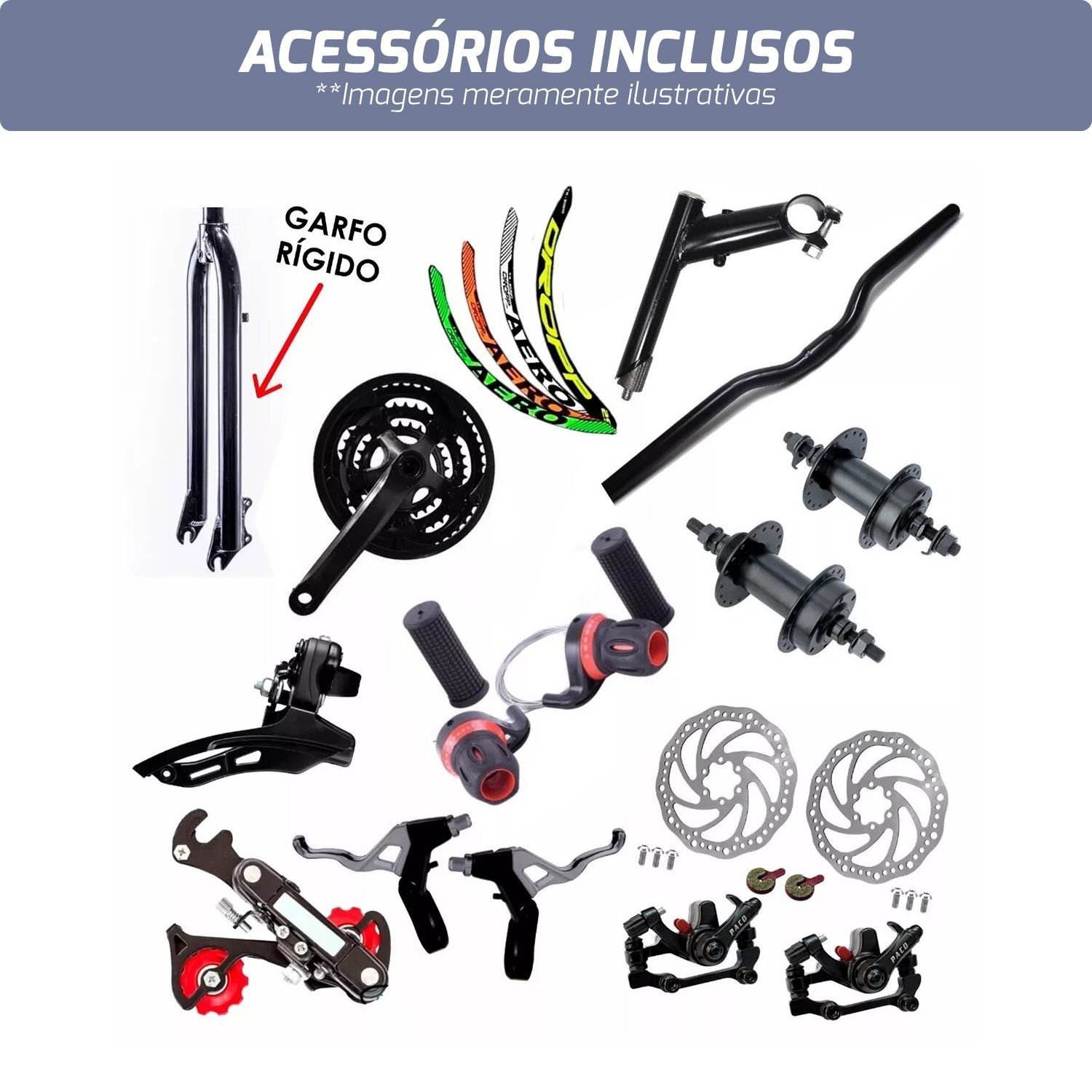 Acessórios bicicleta aro 29 clearance