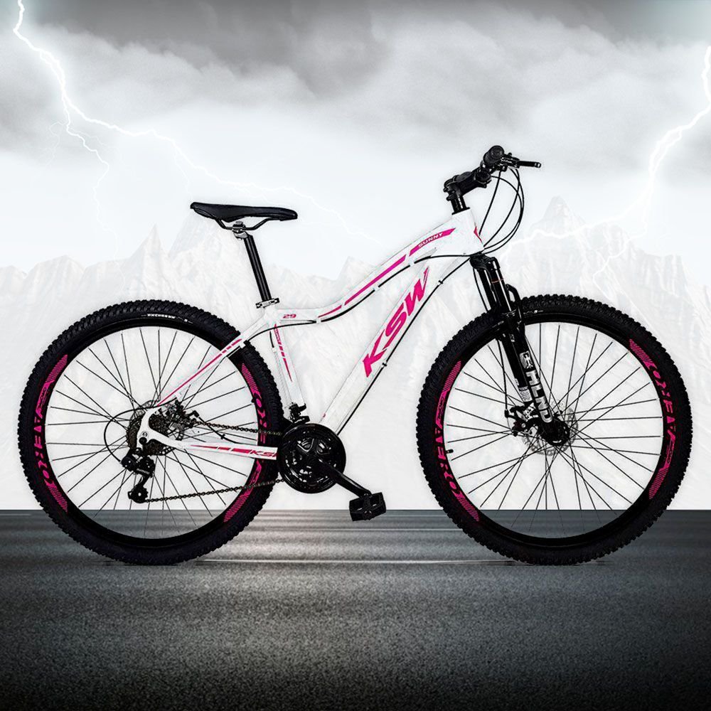 Bicicleta Feminina Sunny Aro 29 Quadro 17 Suspensao 21v Freio A