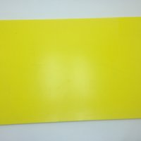 Tabua de Corte Lisa em Polietileno - Amarela - 33 x 25