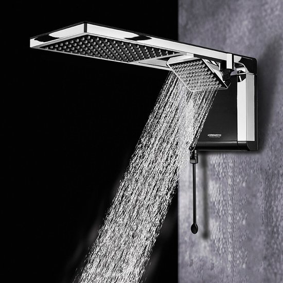 Chuveiro Lorenzetti Acqua Duo Ultra Eletrônico Preto/Cromado
