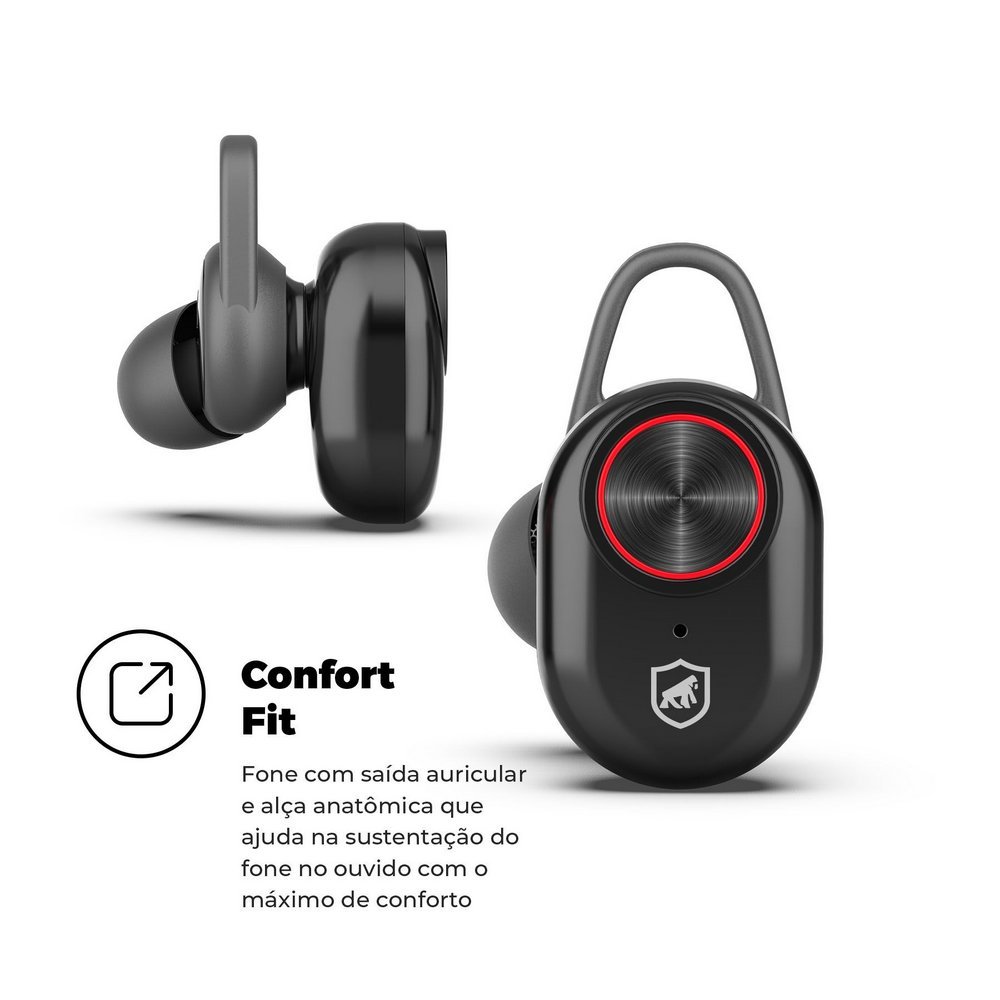 Fone de ouvido bluetooth gorila shield clearance