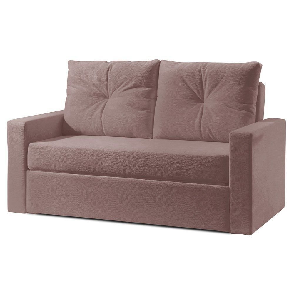 Sofá Cama Multi 2 Lugares 208 cm Retrátil Veludo