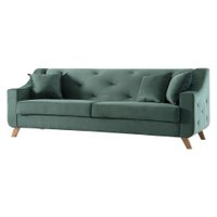 Sofá 3 Lugares Forma 230 cm Veludo - Gran Belo