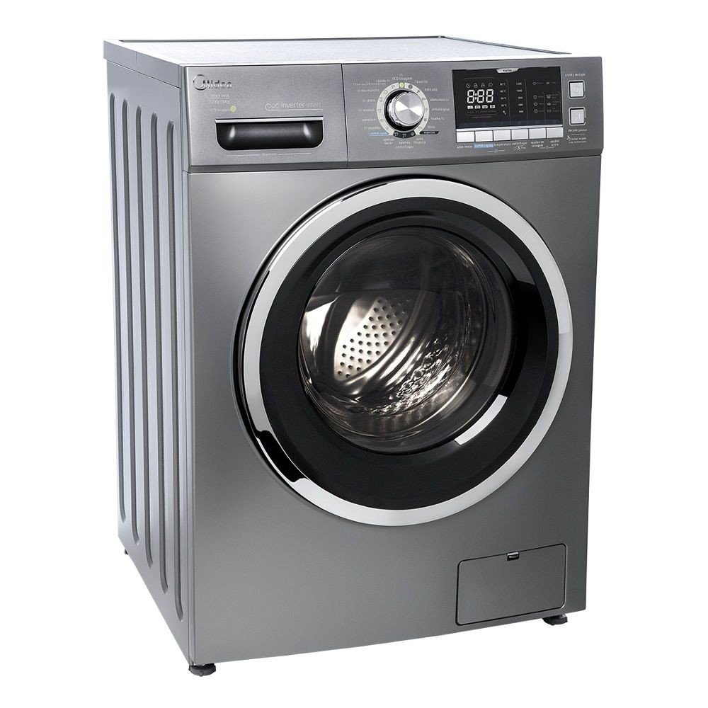 Lava e Seca Midea Prata 12Kg Storm Wash Inverter Tambor 4D