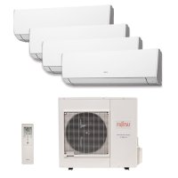 Ar Condicionado Multi Quadri Split  Inverter Fujitsu Hw 27.000 Btus (3 Evap 9000 e 1 Evap 12.000) Quente/Frio 220V Monof