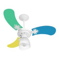 Ventilador de Teto Venti-Delta New Baby Colors Masc com 3 Pás Colorido