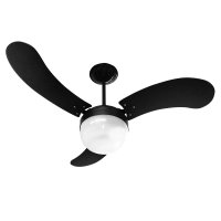 Ventilador de Teto Venti-Delta New Montana com 3 Pás Preto