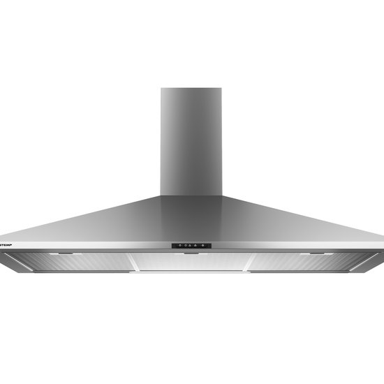 Coifa de Parede Brastemp 90 cm Inox piramidal 5 e 6 bocas com duplo filtro