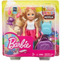 Barbie Chelsea Conjunto de Viagem com Filhotes e Acessórios - Mattel