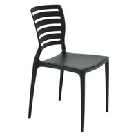 Cadeira Sofia encosto horizontal preta Tramontina 92237009