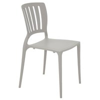 Cadeira Tramontina Sofia Concreto Encosto Vazado Vertical em Polipropileno e Fibra de Vidro