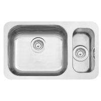 Cuba Tramontina Isis Plus 1.5C 40 BL em Aço Inox Acetinado 58 x 34 cm com Válvulas