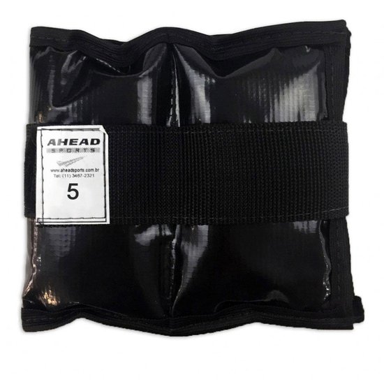 Caneleira de Peso Ahead Sports AFF339 5kg Preta