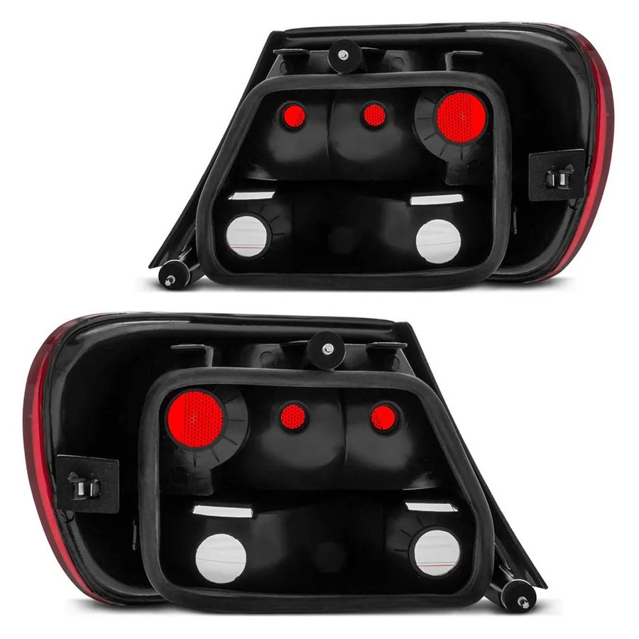Par Lanterna Traseira Bicolor Cristal Gol G5 + Par Lâmpadas Traseira ...