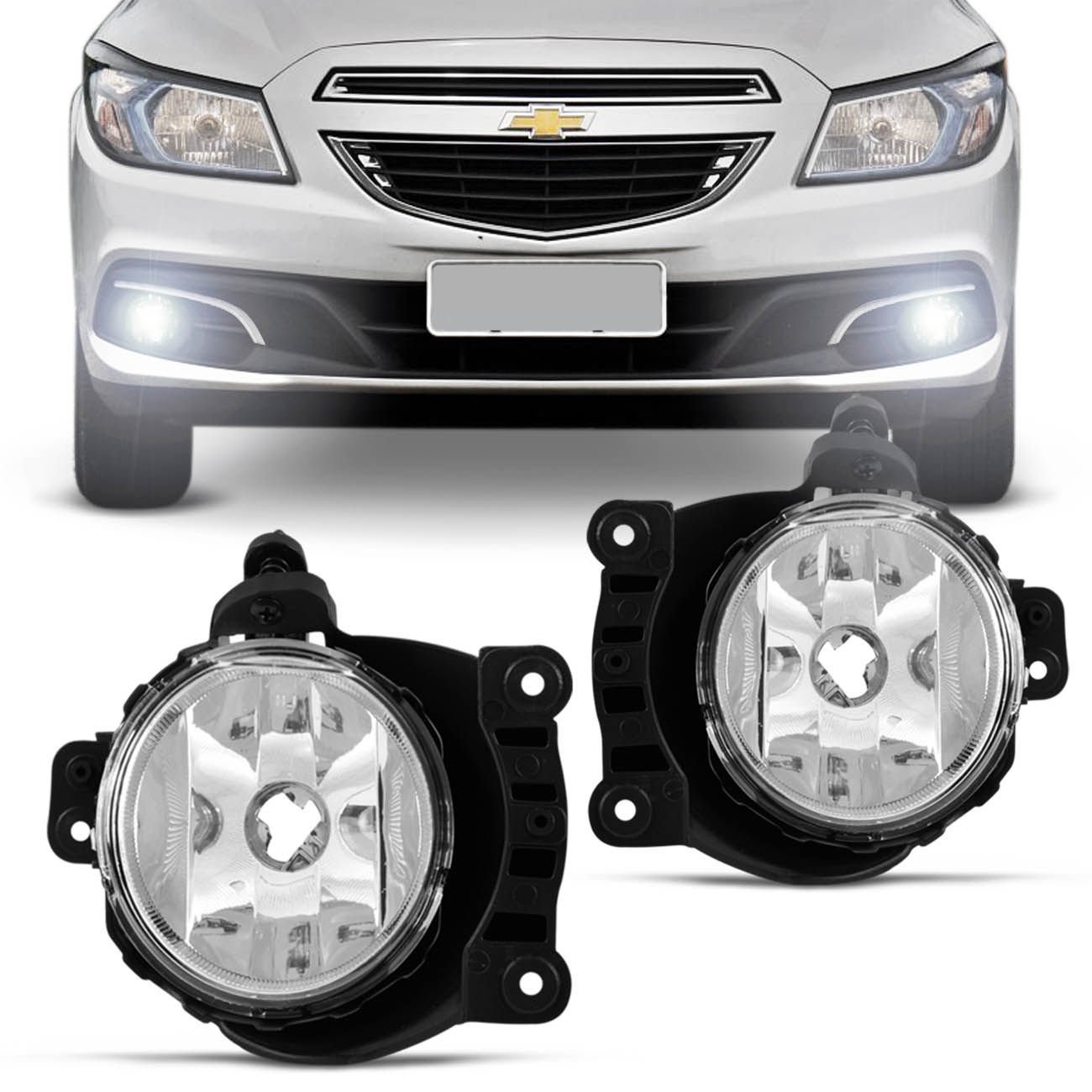 Farol de Milha Onix 12 a 16 Spin 13 a 15 Cobalt 12 a 15 Sonic Prisma 13 ...