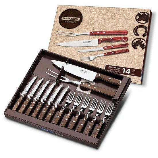 Kit Churrasco 14 Peças Polywood Tramontina 21199989