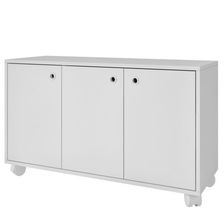 Armário Para Escritório Office Multiuso 03 Portas Lola- Lyam Decor