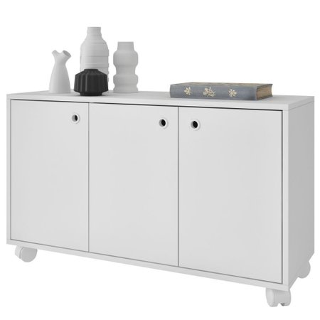 Armário Para Escritório Office Multiuso 03 Portas Lola- Lyam Decor