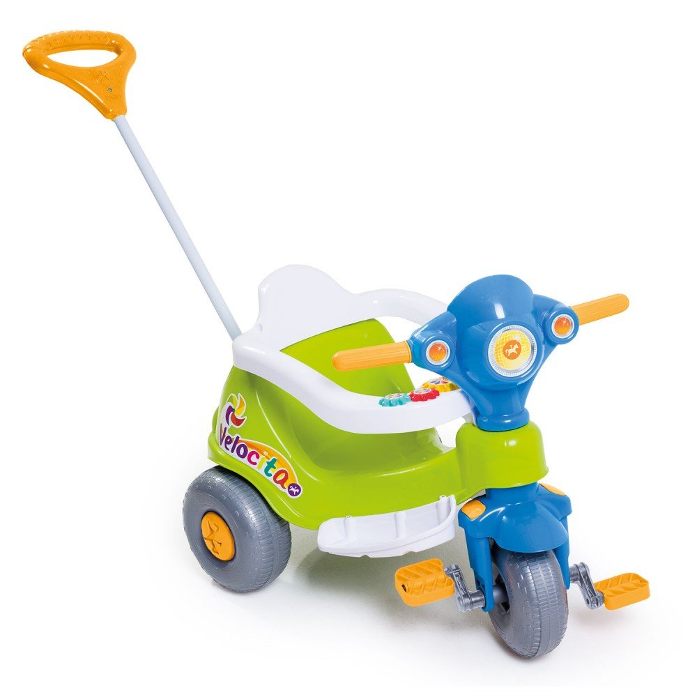 Triciclo Velocita Verde E Azul Motoca Infantil Tico Velotrol