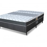 Cama Box + Colchão Castor Casal Class One Face Tecnopedic 138x188x52cm