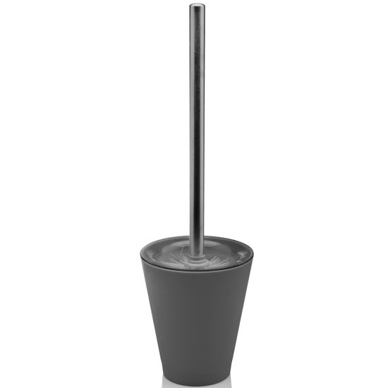 Suporte Escova Sanitária Vaso Privada Escovinha Banheiro - Chumbo