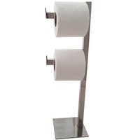 Papeleira Dupla De Chão Lavabo Porta Rolo Papel Higiênico
