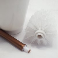 5 Suportes Escova Sanitária Vitra Vintage Vaso Privada Banheiro Cobre