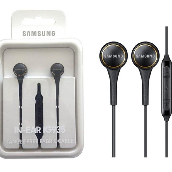 Fone De Ouvido Original Samsung Estéreo Com Fio In Ear Ig935 - Preto