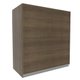 Armário de Cozinha Aéreo 60 cm 1 Porta Rustic/Preto Glamy Madesa G256025ZGL