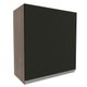 Armário de Cozinha Aéreo 60 cm 1 Porta Rustic/Preto Glamy Madesa G256025ZGL
