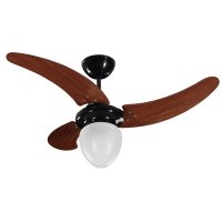 Ventilador de Teto Tron Búzios Max 3 Pás Preto / Verniz